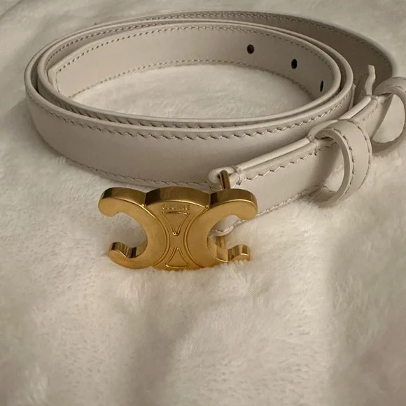 Preloved CELINE Triomphe Belt In Taurilion Leather - Picture 2 of 5